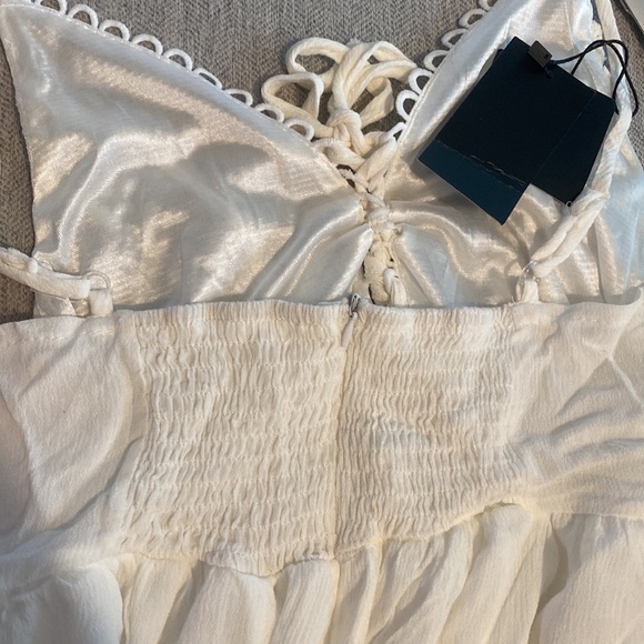 White A Line Dress - Picture 3 of 3